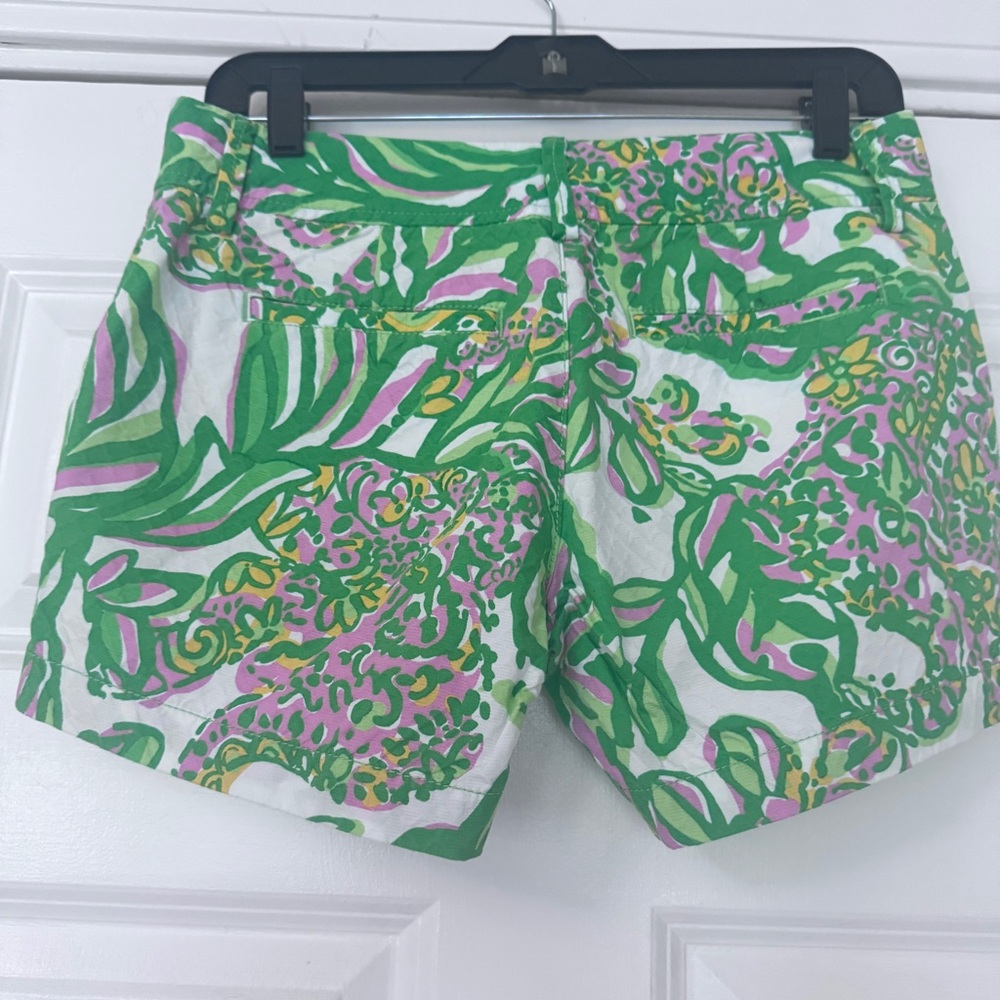 Lilly Pulitzer Vibrant Green and Pink Callahan Women’s Shorts